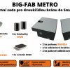 BIG-FAB METRO podzemní sada pro dvoukřídlou bránu do 5m/křídlo